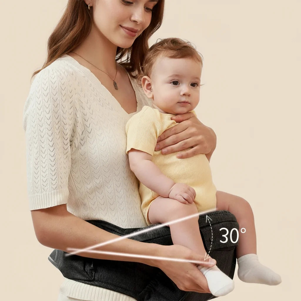 Pratique et facile à enfiler, l’Ergobloom s’adapte à toutes les morphologies grâce à ses sangles réglables et un strap ajustable