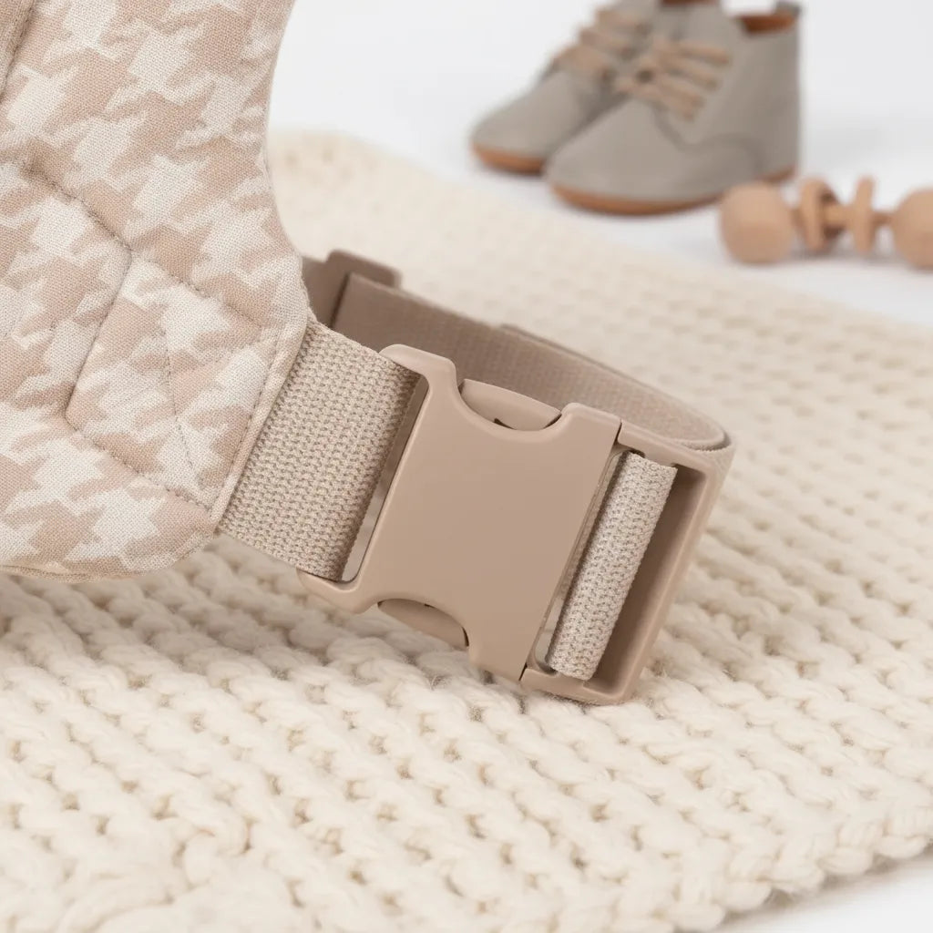 Porte-bébé ergonomique NéoNast, bretelles croisées et rembourrées, assise sécurisée et coussin de nuque pour nourrissons, offrant confort et soutien aux parents et à bébé