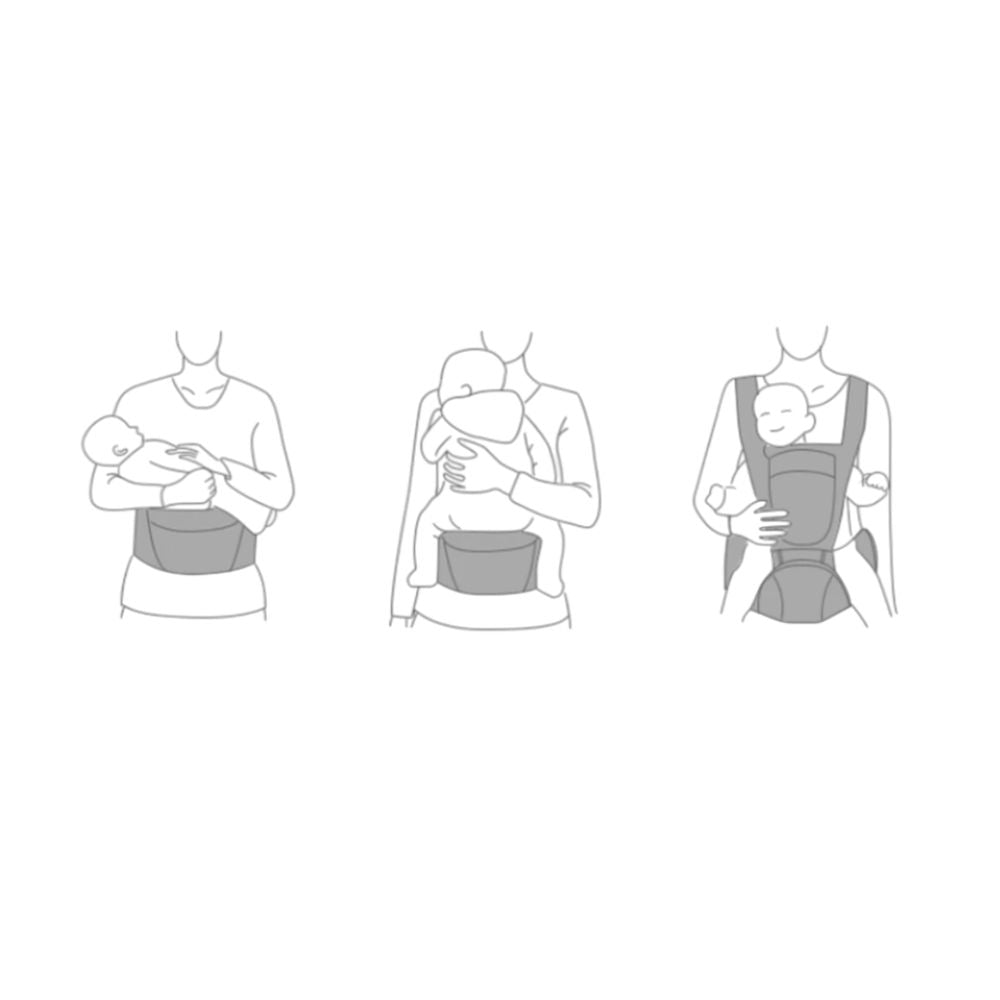 Capuche rabattable protégeant bébé du vent sur le porte-bébé Ergobloom