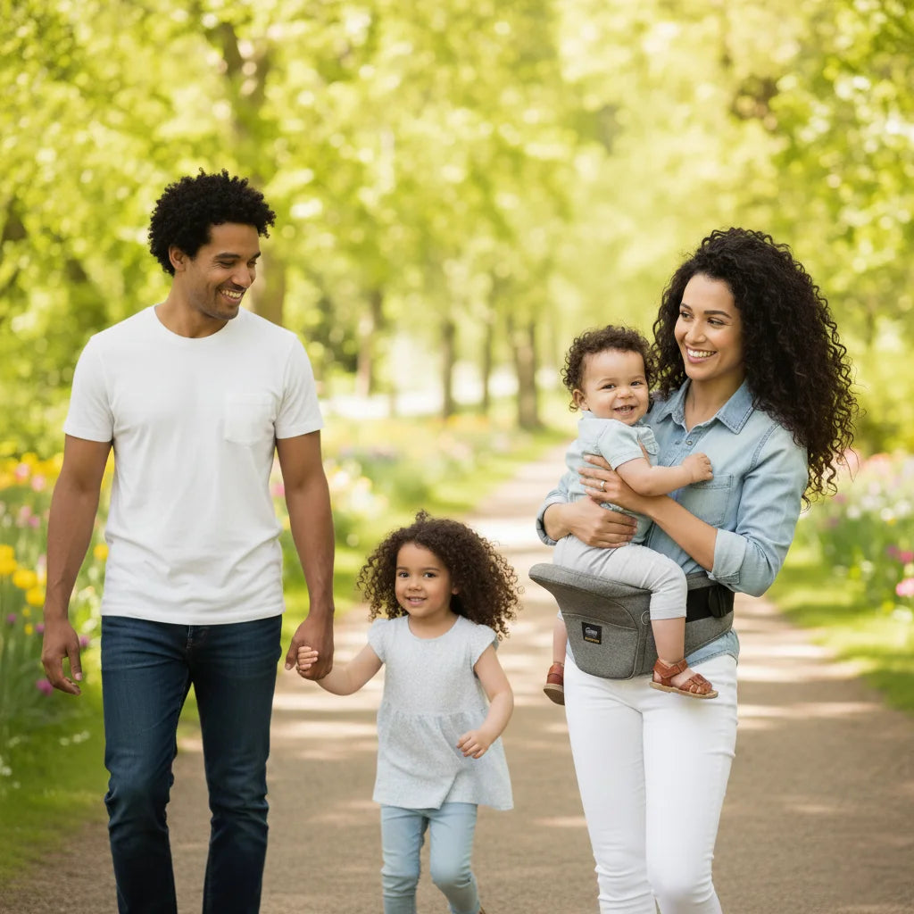 BabyLoop propose quatre positions de portage polyvalentes : position d’allaitement pour les nouveau-nés dès la naissance jusqu’à 36 mois, portage face à face, face au monde et port latéral, adaptées à toutes les étapes de la croissance.