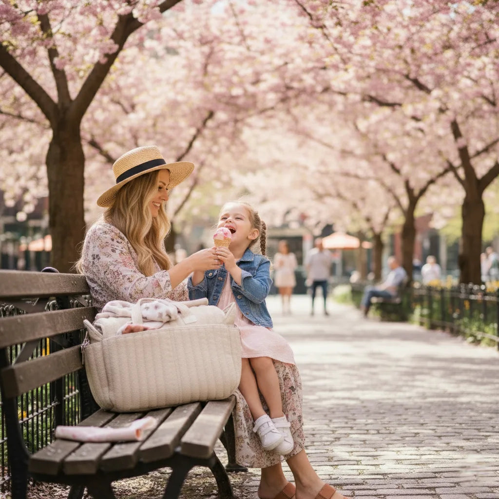 Sac à langer CozyTote gris spacieux et pratique pour parents modernes