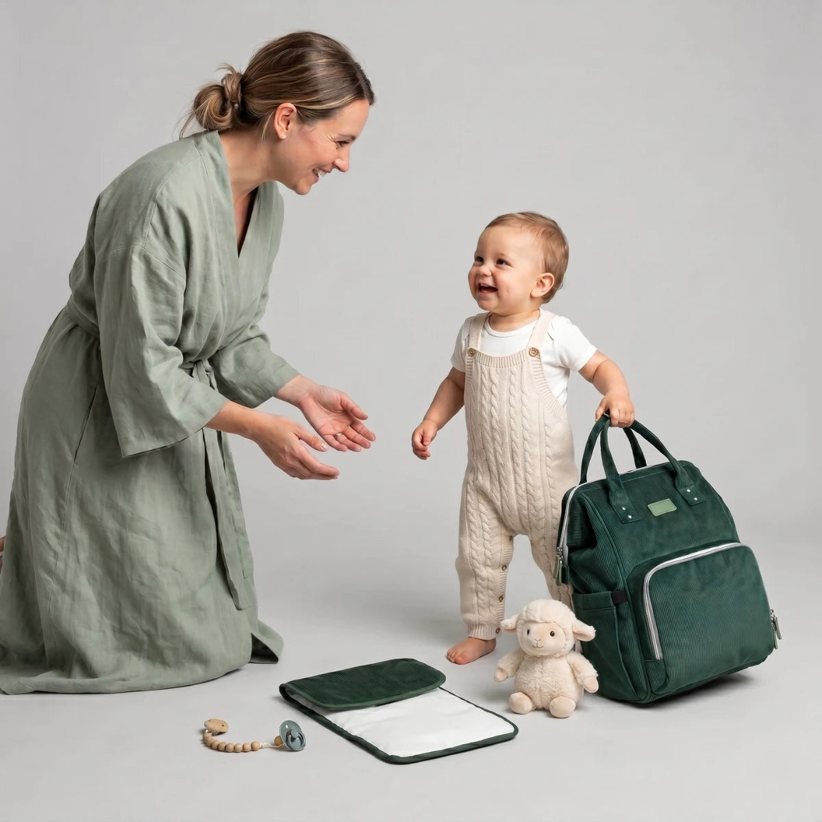 Corduroy Diaper Backpack
