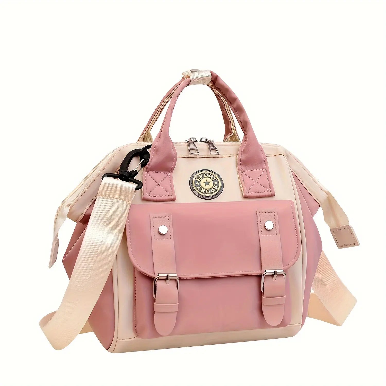 Vue intérieure du sac Mini CHIC montrant les rangements pour biberon et couches

