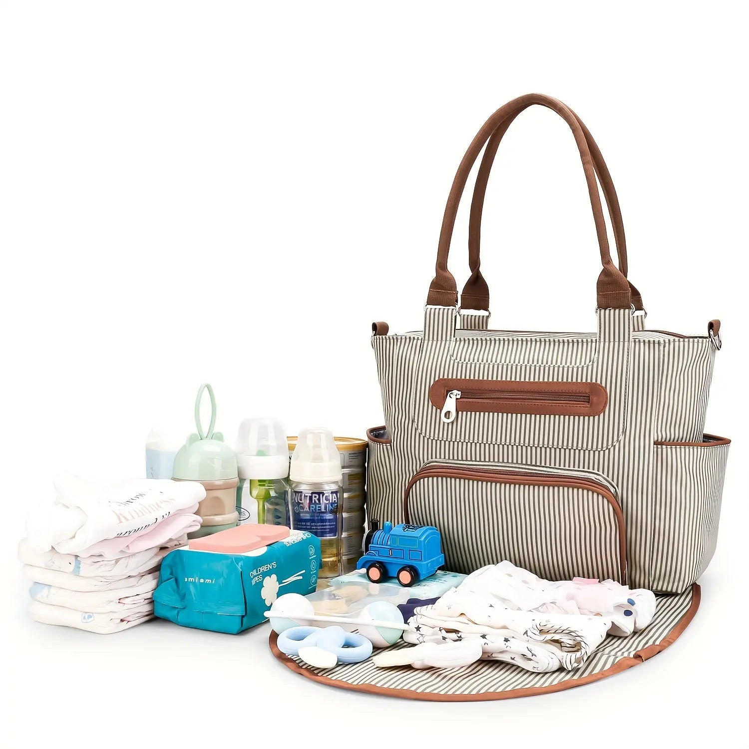 Sac à main convertible en sac à langer pour sorties avec bébé

