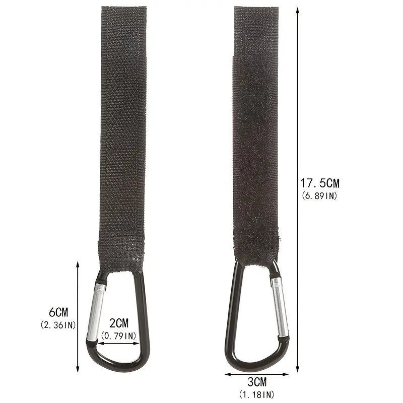 Crochets poussette solides – fixation facile pour sac à langer, cabas ou jouets

