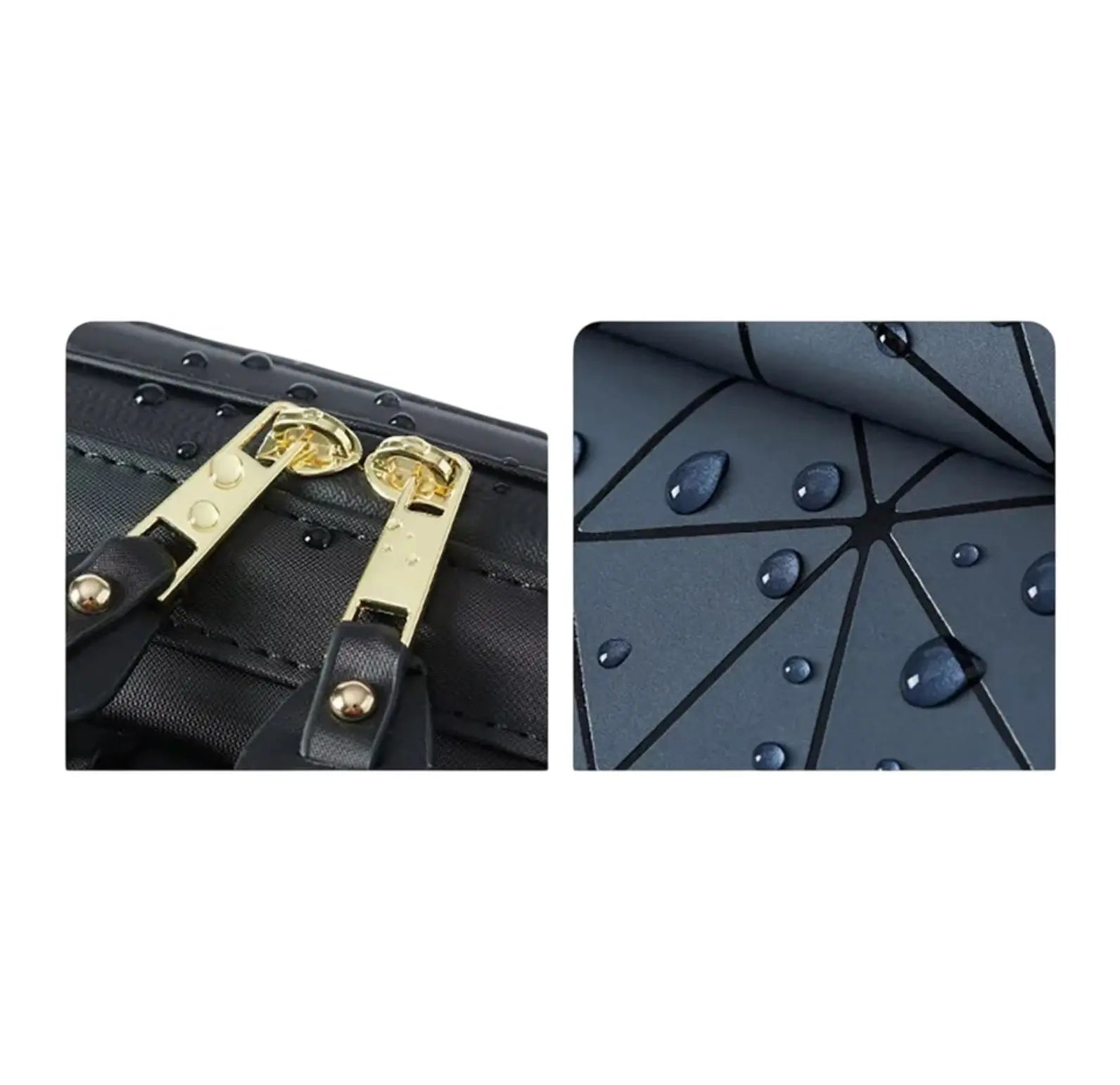 Sac à langer Explorer avec tissu déperlant – eau qui perle sur la surface waterproof, idéal pour les sorties sous la pluie