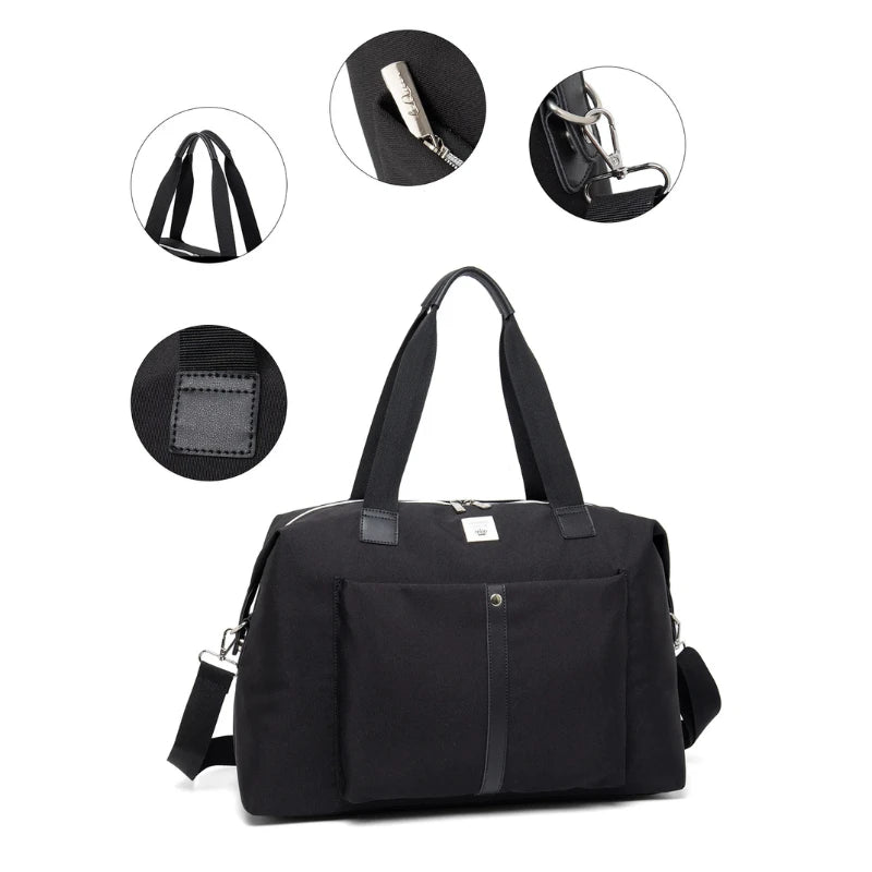 Poche arrière zippée du MoodPack, idéale pour garder téléphone ou portefeuille à portée

