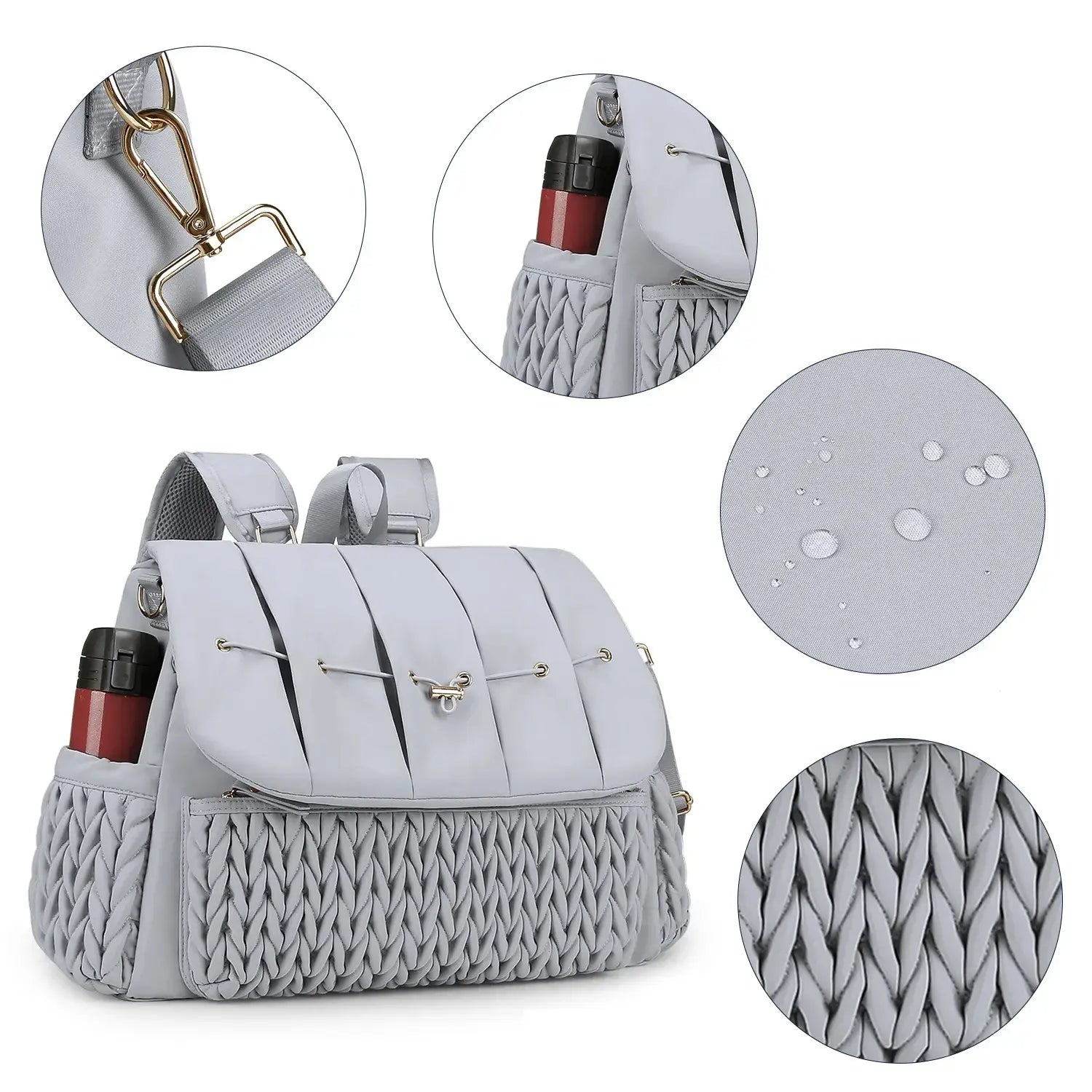 Sac à langer avec tapis à langer intégré

