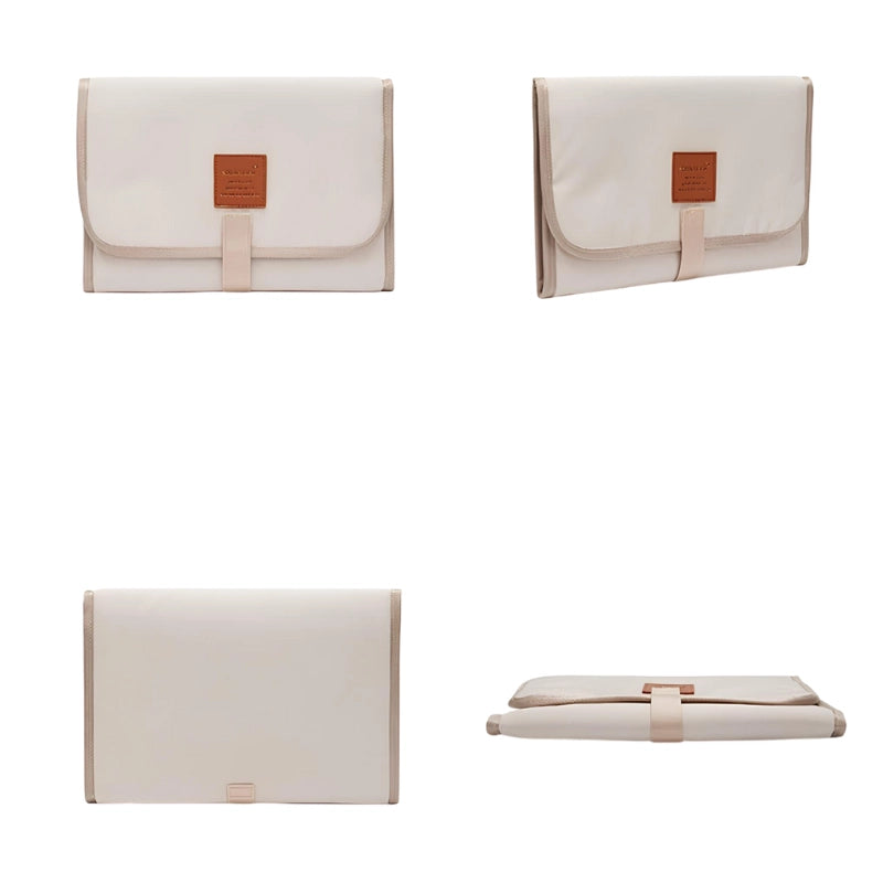 Tapis à langer nomade imperméable en nylon et PEVA, compact et léger

