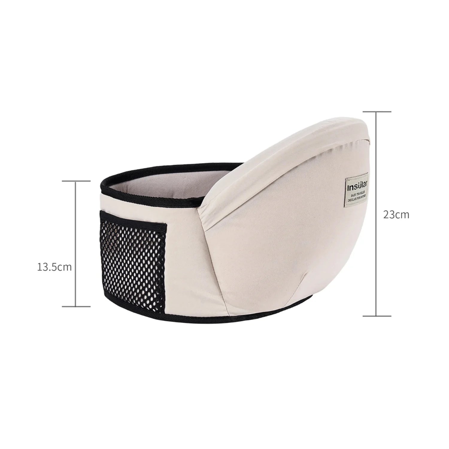 Aperçu du porte-bébé tabouret Cocoon – tissu résistant et facile à nettoyer.
