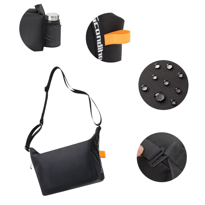 Sac repas portable avec intérieur feuille d’aluminium isotherme.