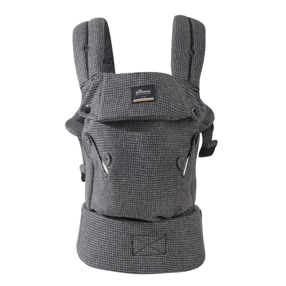 Porte-bébé ergonomique HarmonyBaby gris – Confort et sécurité de la naissance à 36 mois