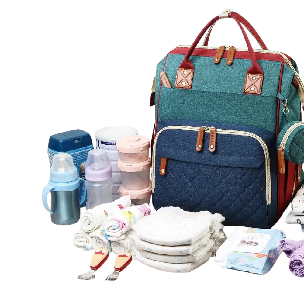 Sac à langer unisexe avec tapis intégré pour balades