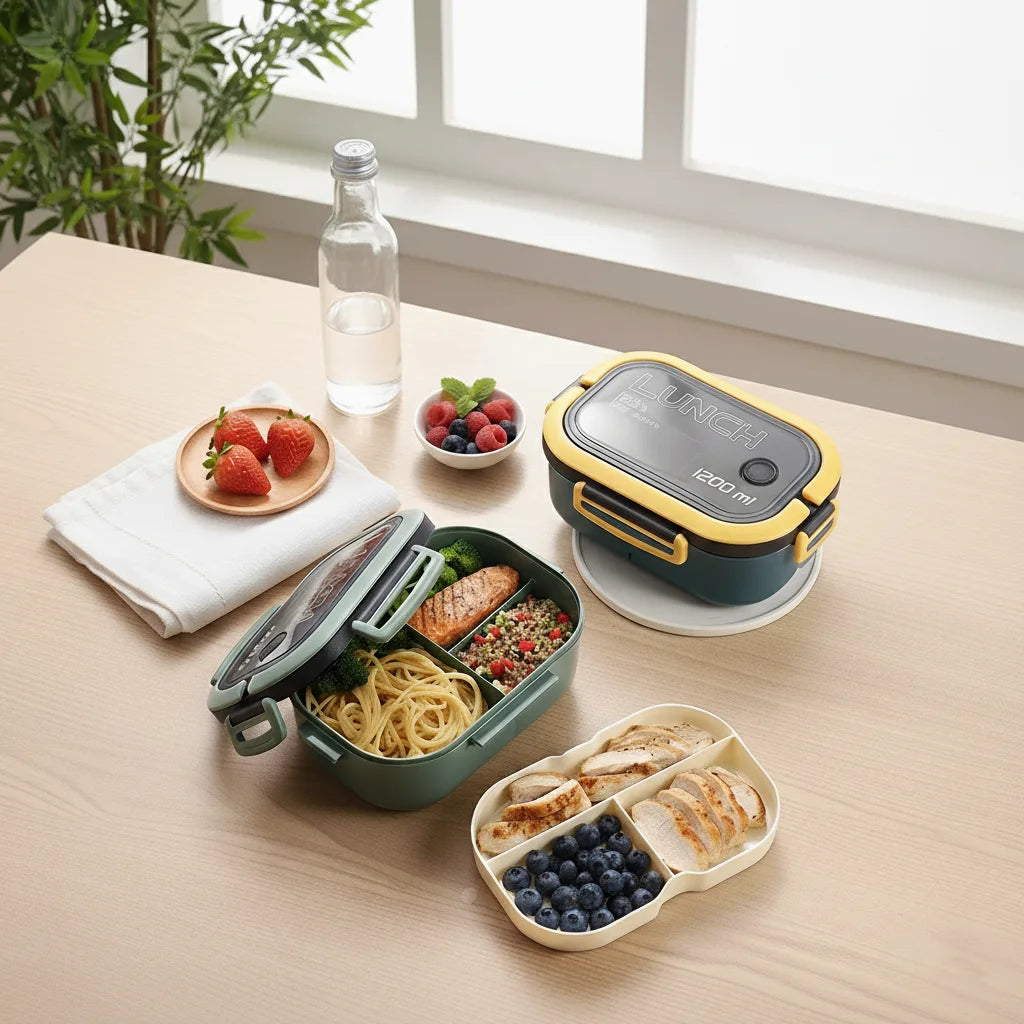 Snack&Go compartiments modulables – boîte pratique pour déjeuner équilibré