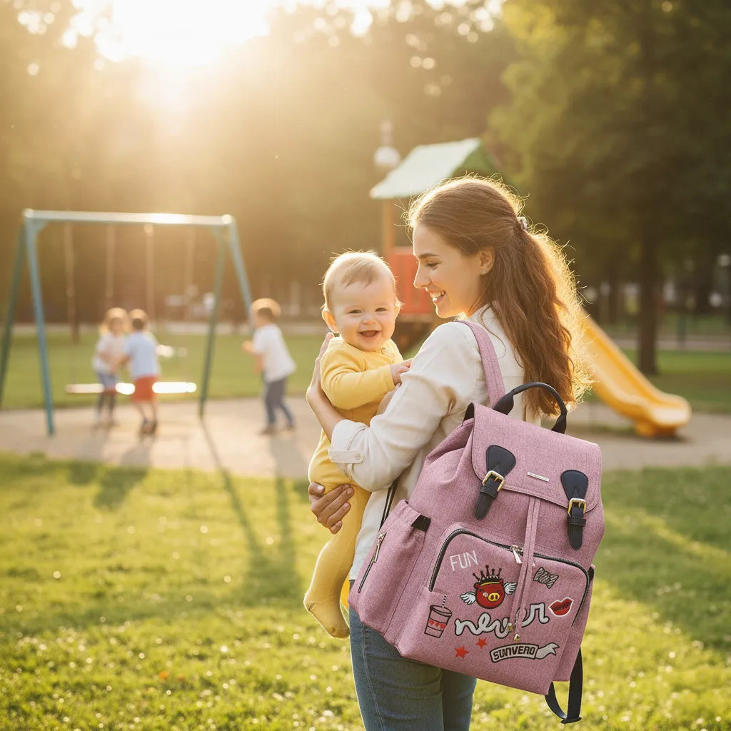 Découvrez le EverGo, un sac à langer en canvas qui allie robustesse et élégance pour accompagner toutes vos aventures avec bébé