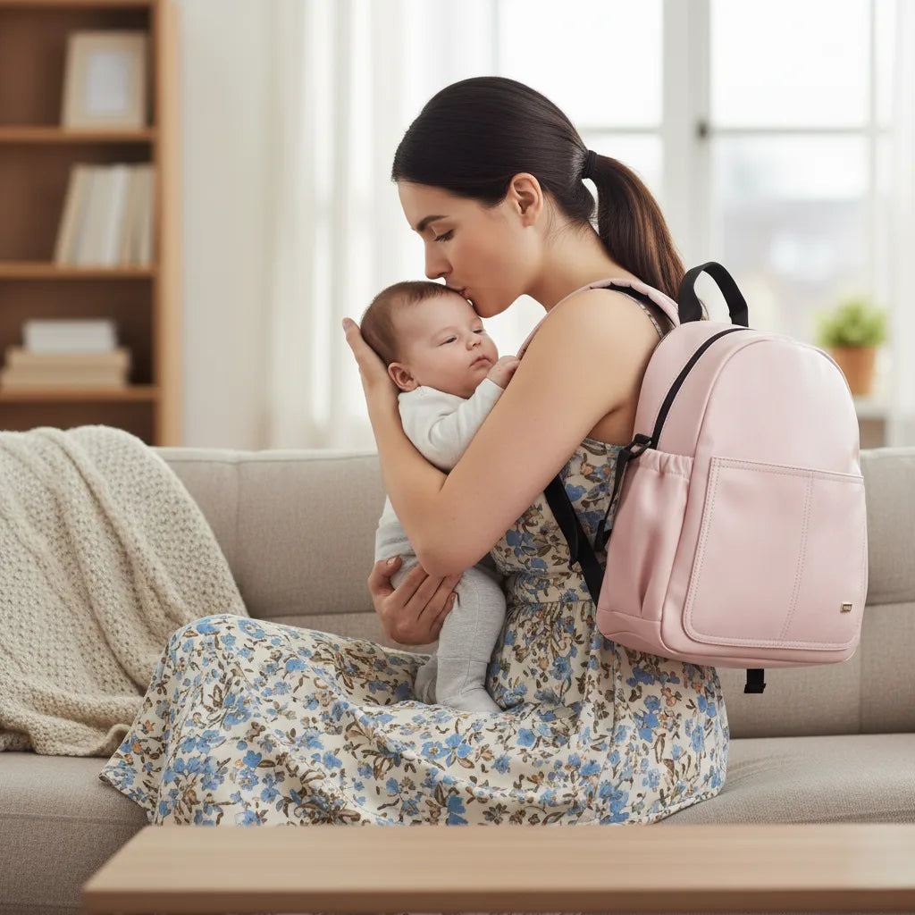 Sac à dos à langer Looma avec multiples poches organisées