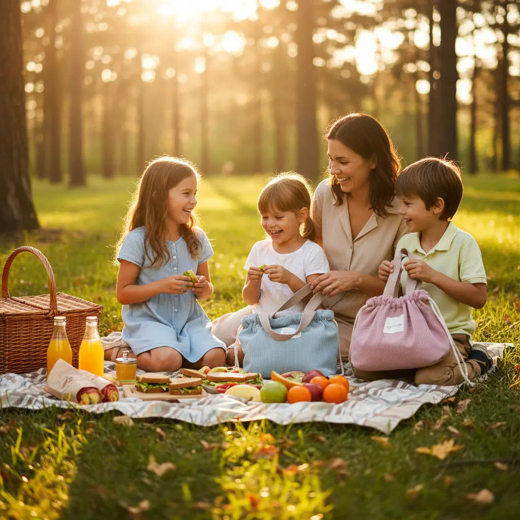 Ce sac repas isotherme en polyester résistant combine praticité, légèreté et durabilité.