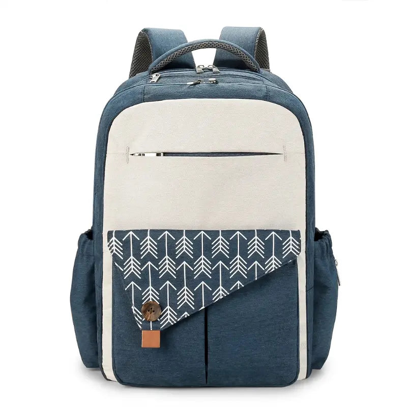Vue extérieure du sac à langer waterproof Évasion, design moderne et tissu résistant

