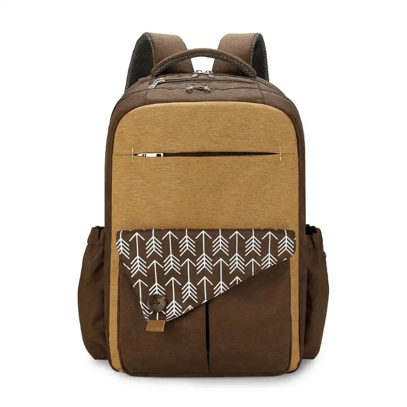 Vue extérieure du sac à langer waterproof Évasion, design moderne et tissu résistant

