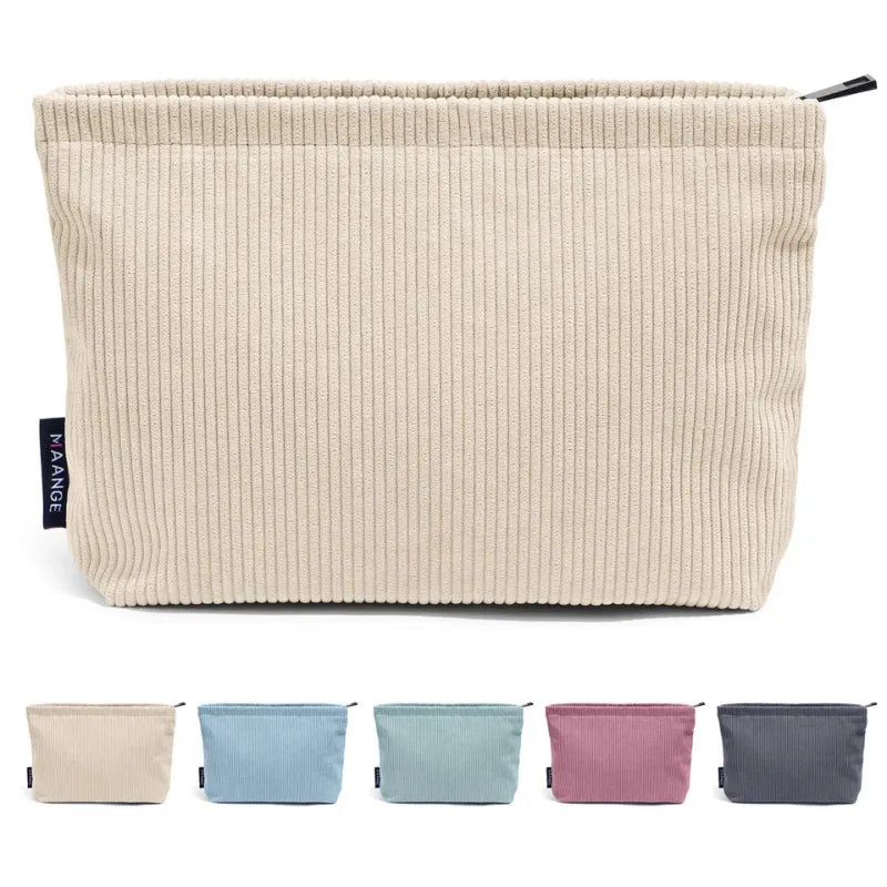 Goodie Bag beige avec fermeture zippée

