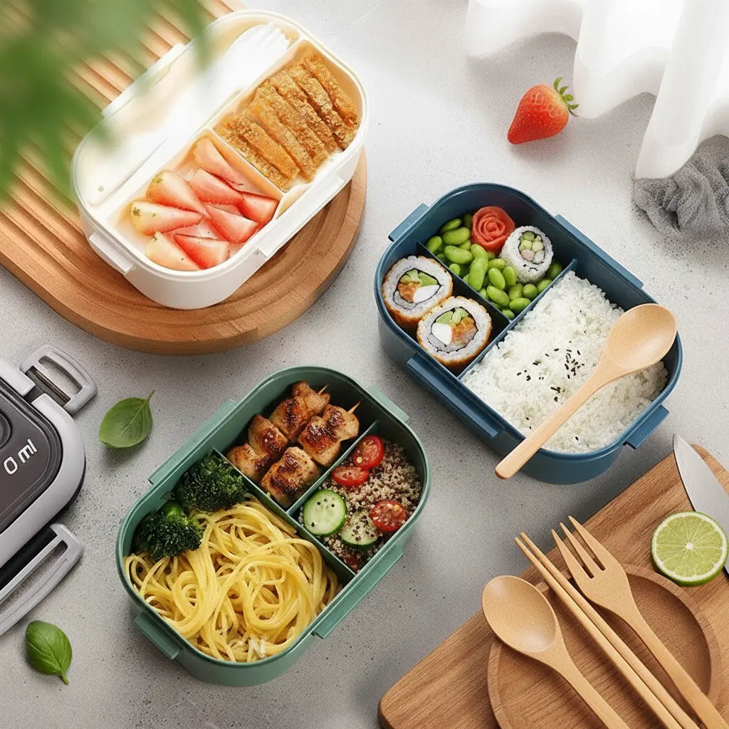Snack&Go avec couvercle fermé – transport sûr et sans fuite