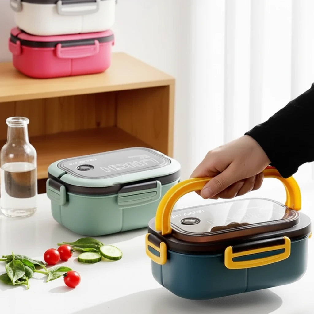 Snack&Go rose – lunch box compacte pour enfants et adultes