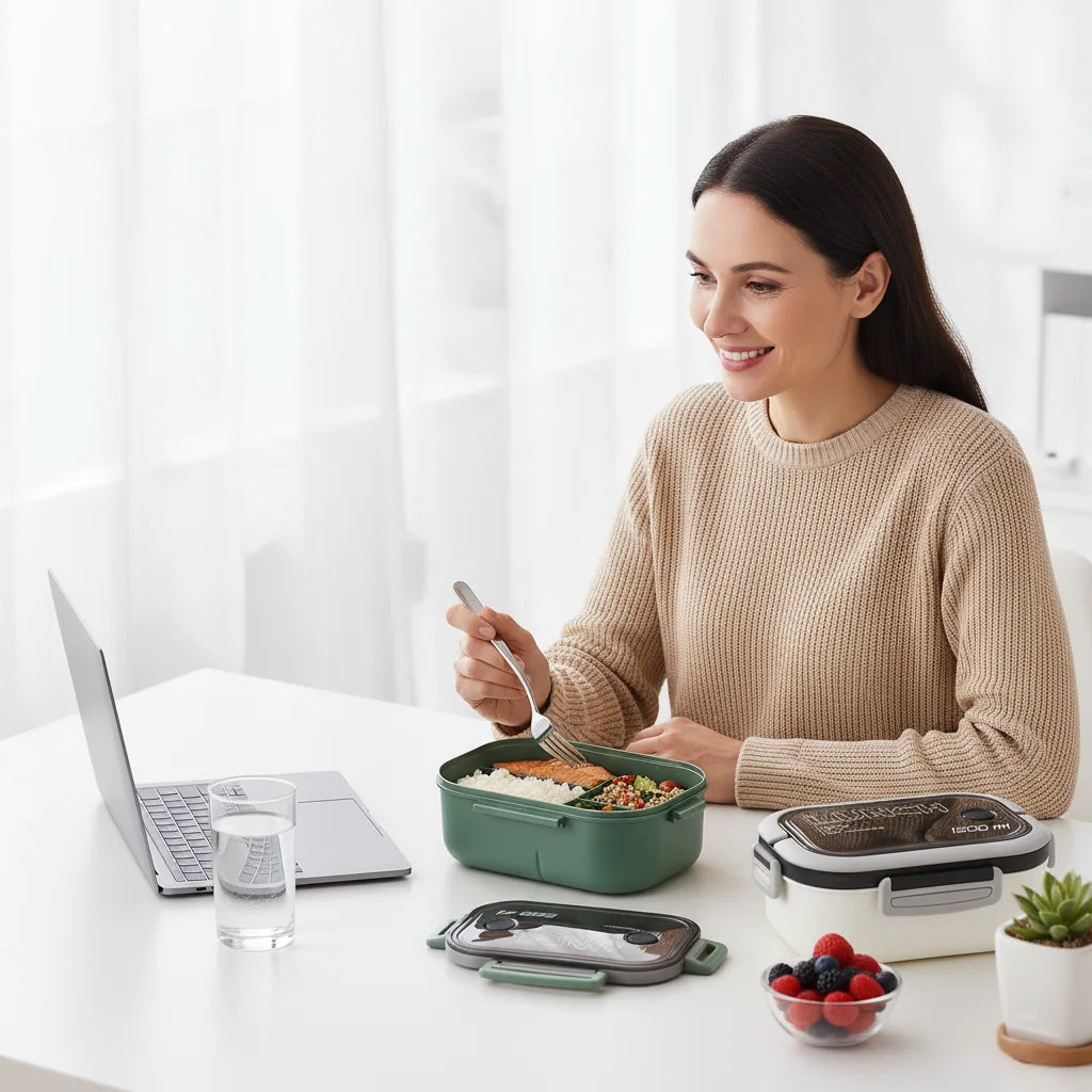 Snack&Go verte – boîte repas légère et pratique Goodnvibes