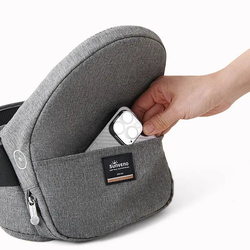 Ceinture porte-bébé BabyLoop avec assise antidérapante en silicone

