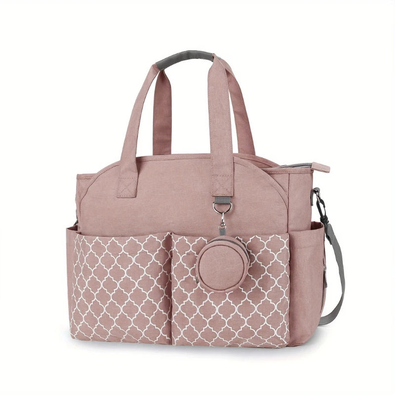 Vue complète du sac à langer CosyGo dans sa version beige

