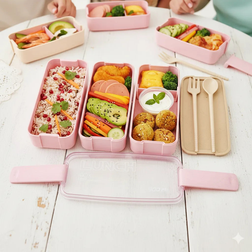 Lunch Box GoFresh rose – boîte étanche et légère pour déjeuner