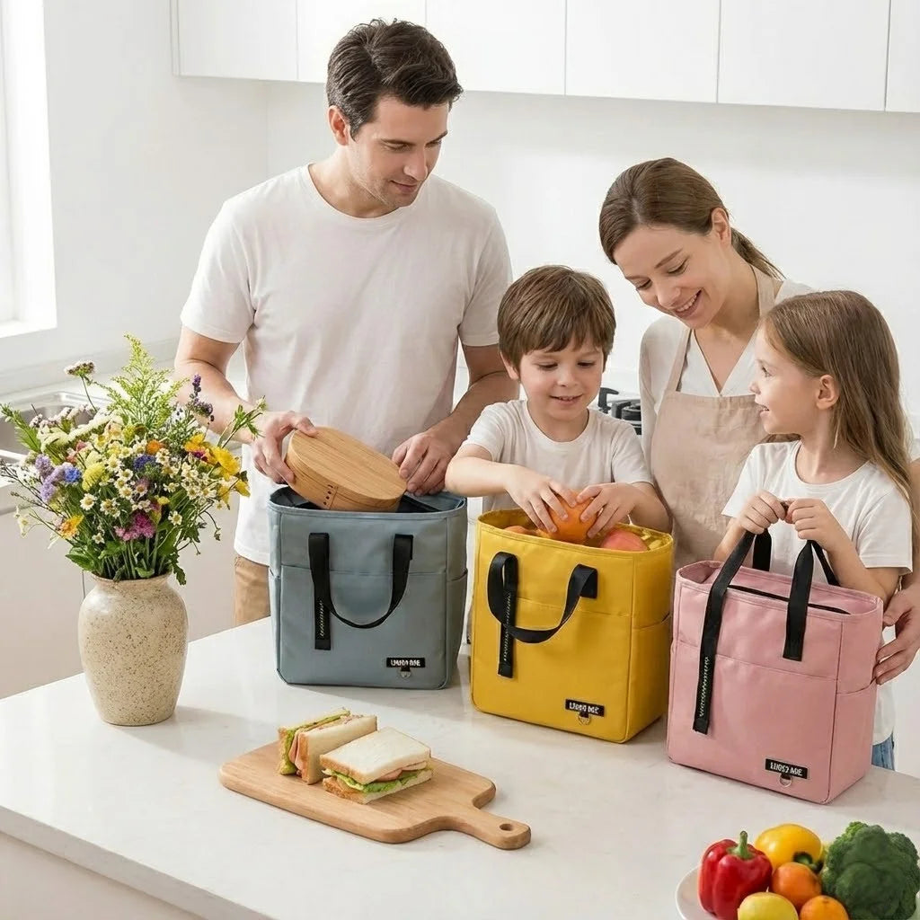 Dimensions du petit sac isotherme handy montrant la hauteur et la largeur compacte