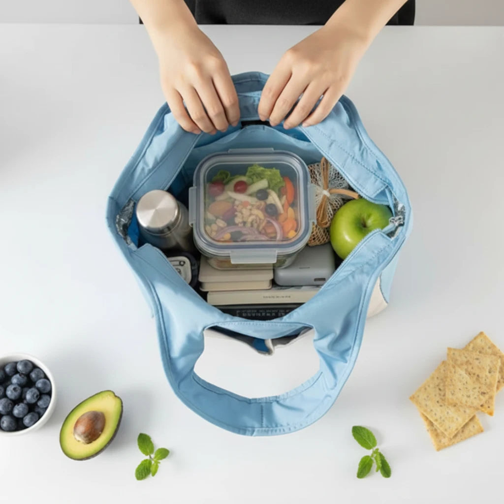 Lunch bag thermique robuste avec rangement organisé du repas