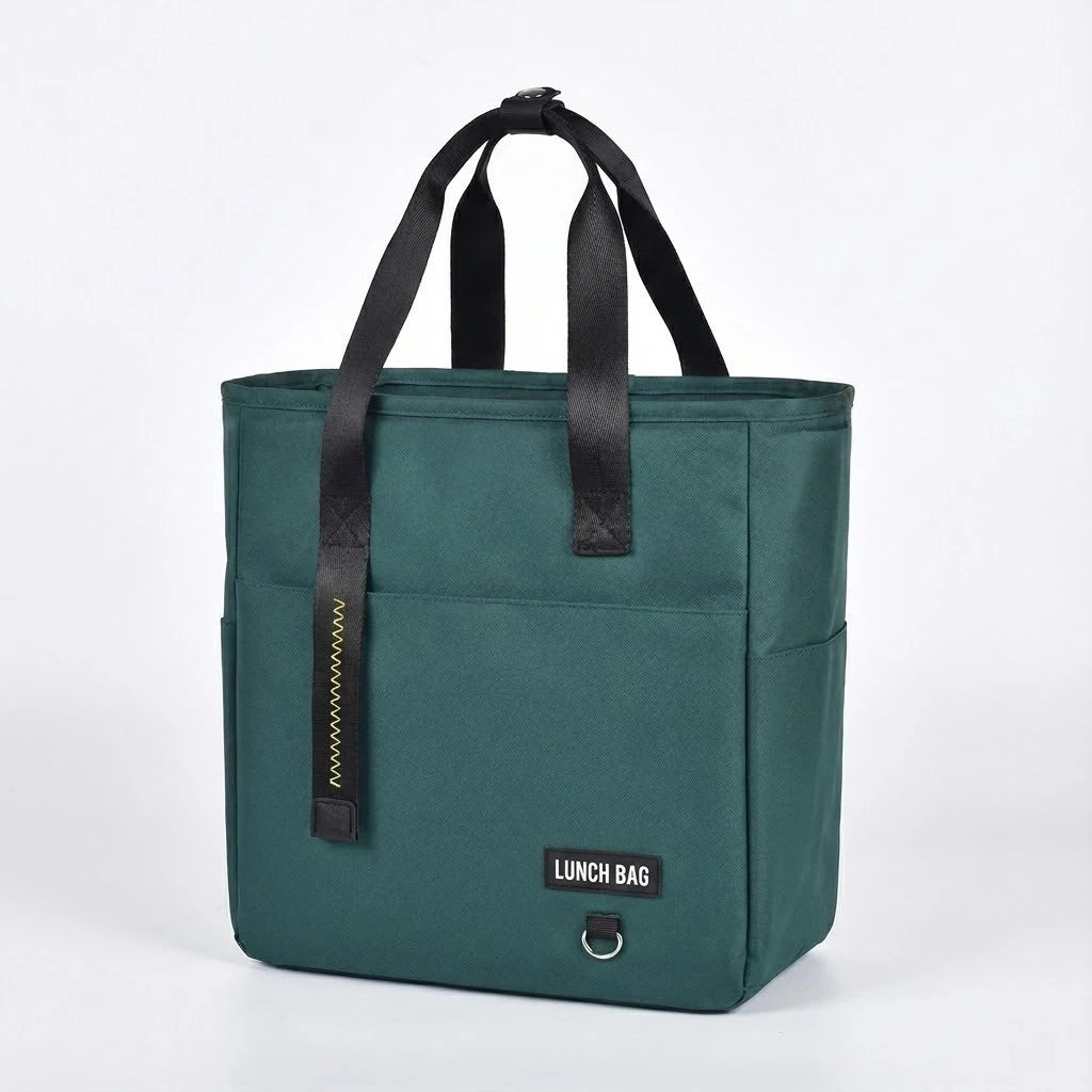 Sac à Repas Isotherme Grande Taille Unisexe Gris - Étanche Pour Adulte Et Enfant
