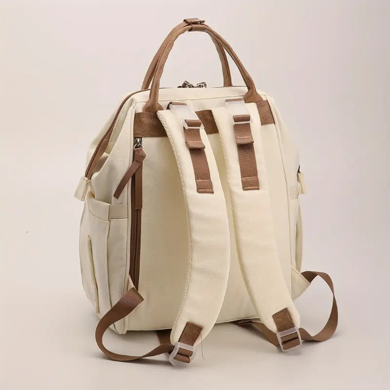 Sac à langer multifonction en tissu canvas pour parents organisés

