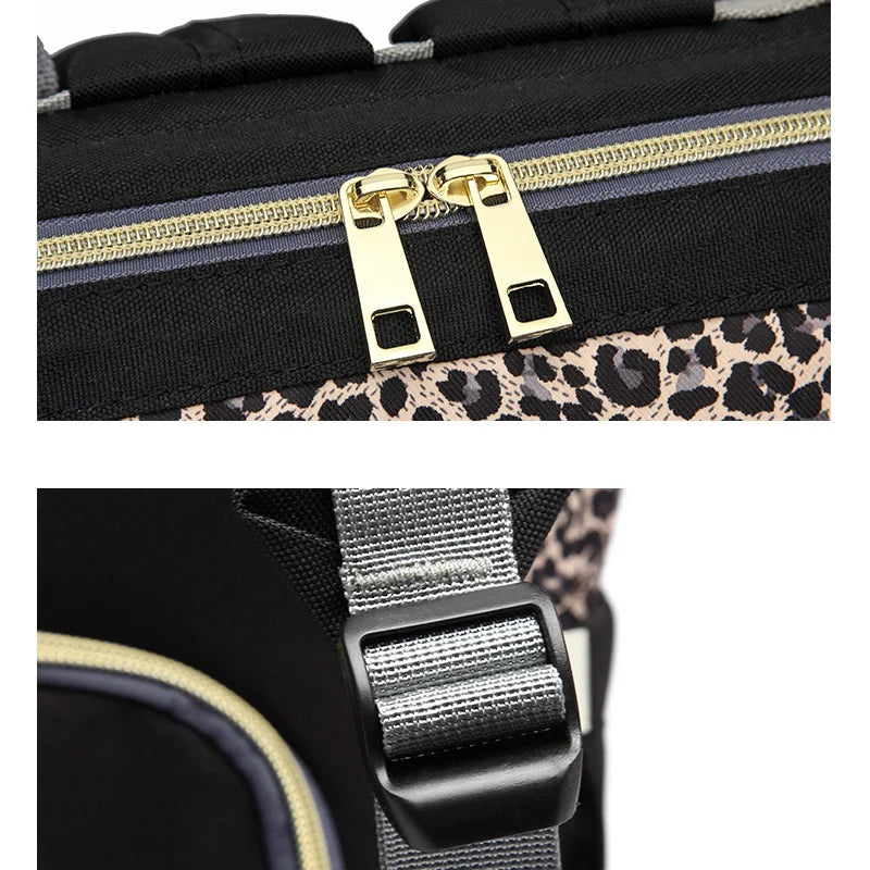 Sac à langer pratique en polyester, léger (0,63 kg), au format 42x26x15 cm, facile à nettoyer avec un chiffon microfibre – idéal pour emporter les essentiels de bébé avec style 