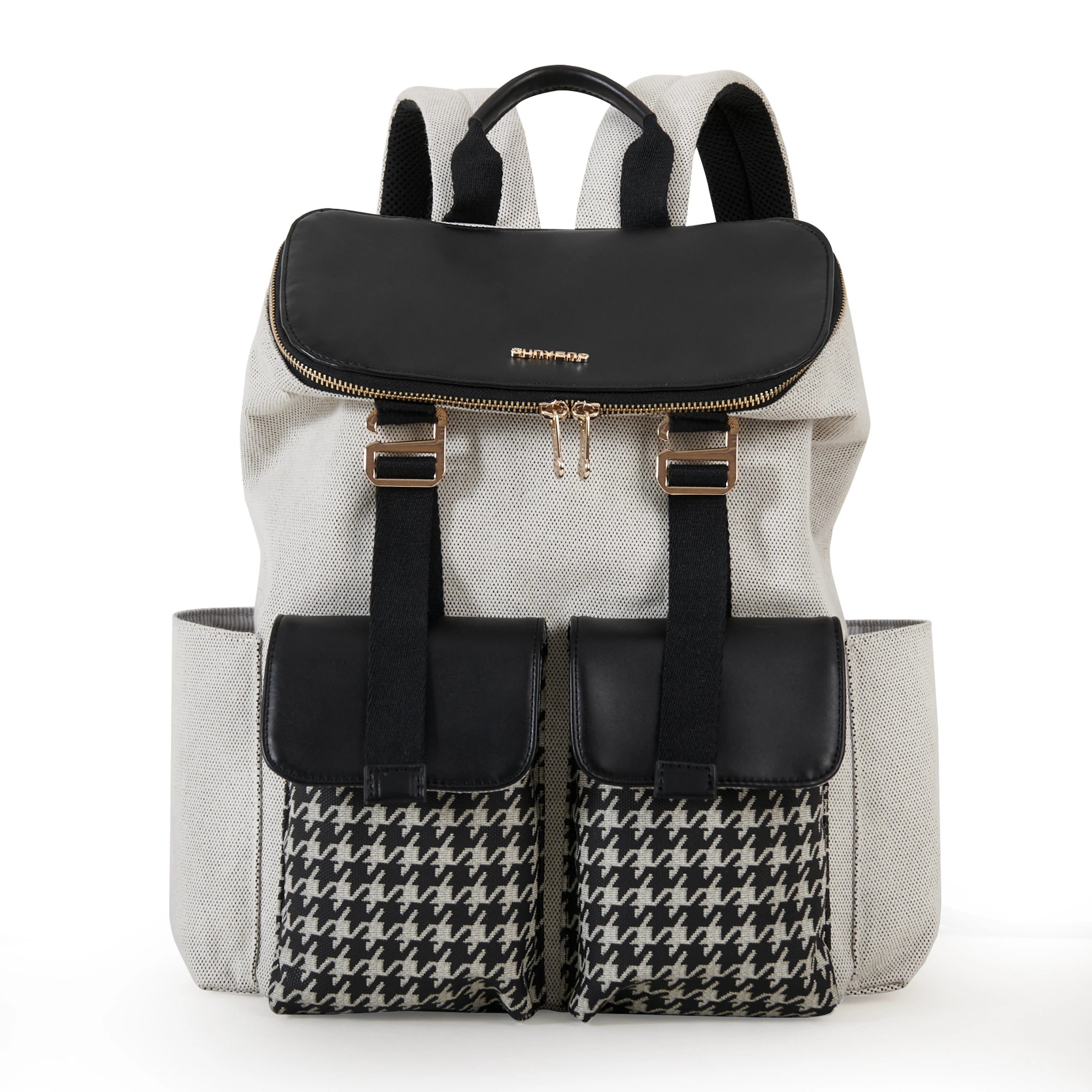 Sac à langer en tissu chic beige avec bandoulière – Goodnvibes
