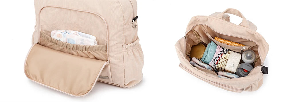 Corduroy Diaper Backpack