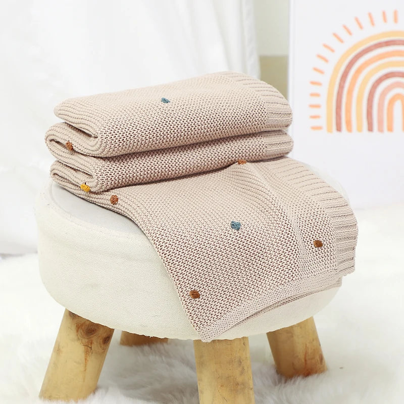 Lange ou couverture en coton ultra doux, dimensions 90x70 cm, lavable en machine, couverture offerte avec l'achat d'un sac à langer nouveau né