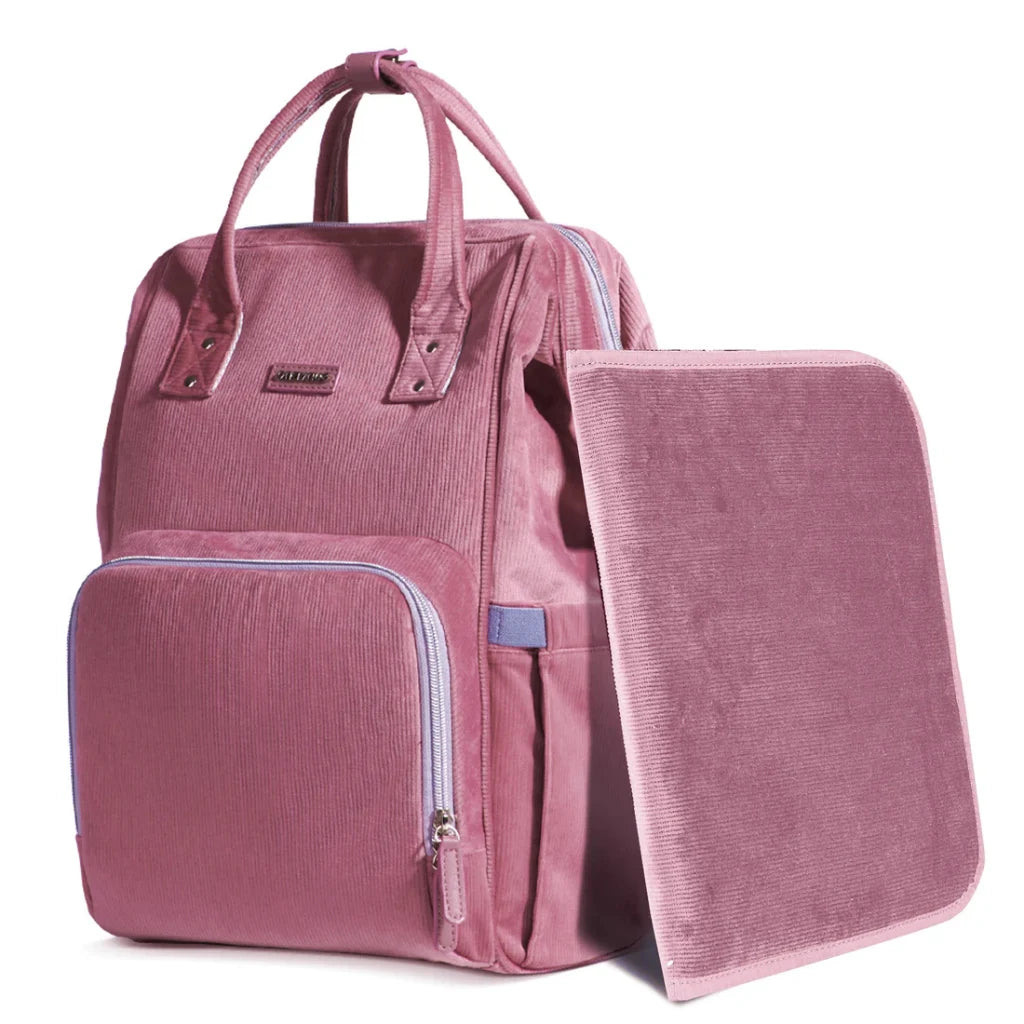 Sac à langer bébé moderne en tissu premium avec matelas à langer inclus
