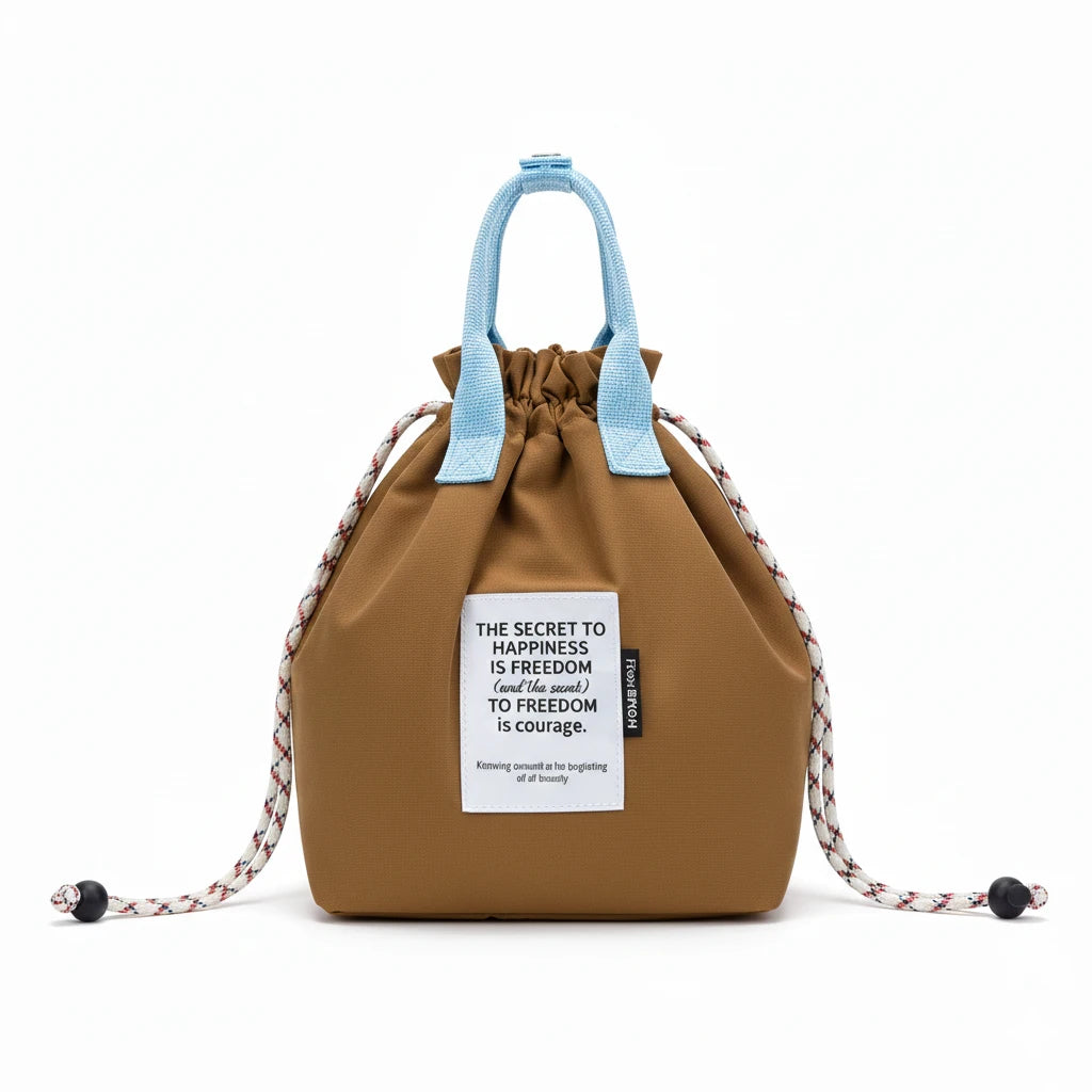 "Sac repas PureGo minimaliste porté main"