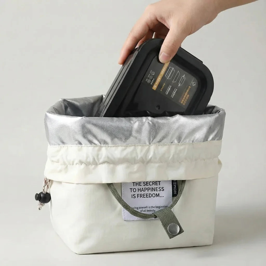 Intérieur tissu thermique argenté sac PureGo maintien chaud et froid triple épaisseur