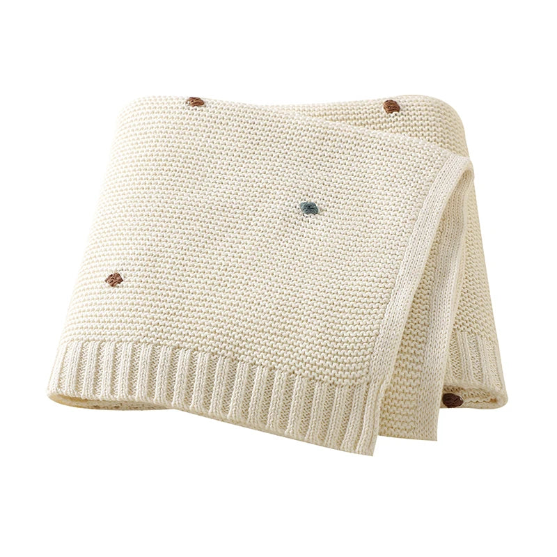 Lange ou couverture en coton ultra doux, dimensions 90x70 cm, lavable en machine, couverture offerte avec l'achat d'un sac à langer blanche