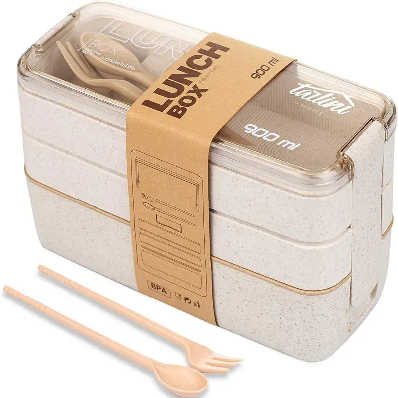 Lunch Box GoFresh beige – boîte repas compacte et pratique Goodnvibes