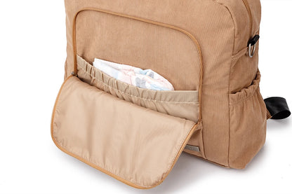 Corduroy Diaper Backpack