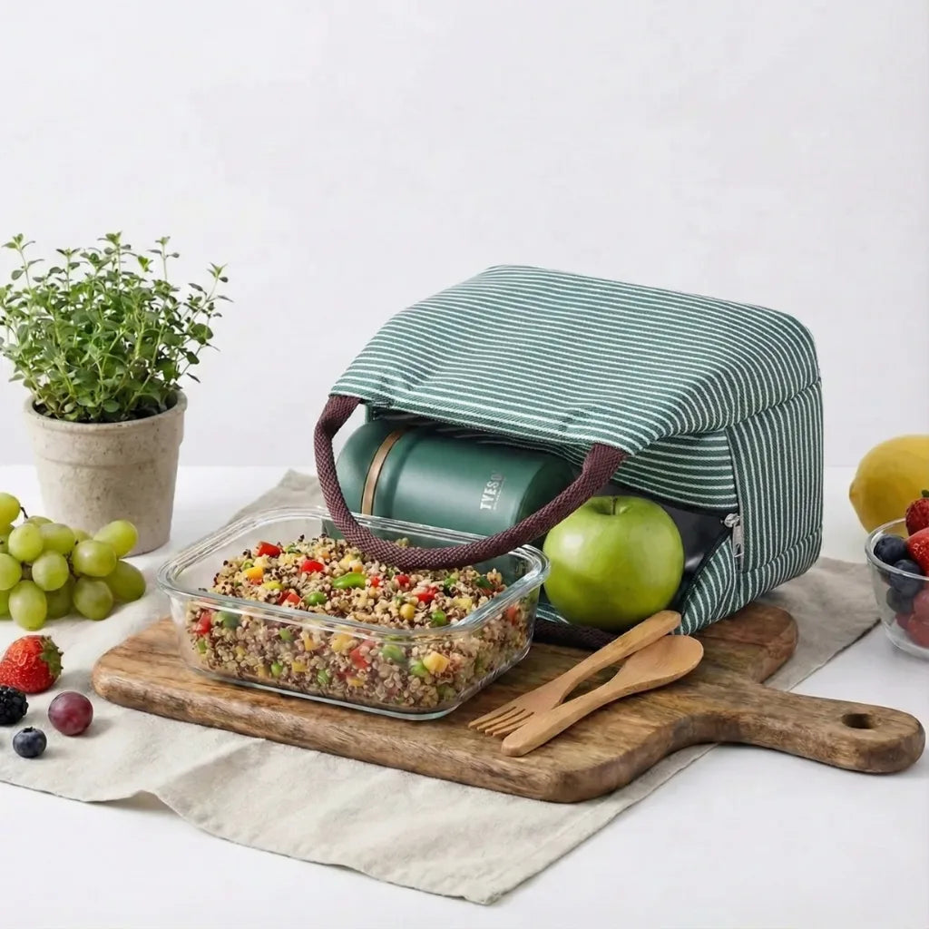 Sac isotherme ThermiBag en tissu Oxford avec lunch box FreshMeal