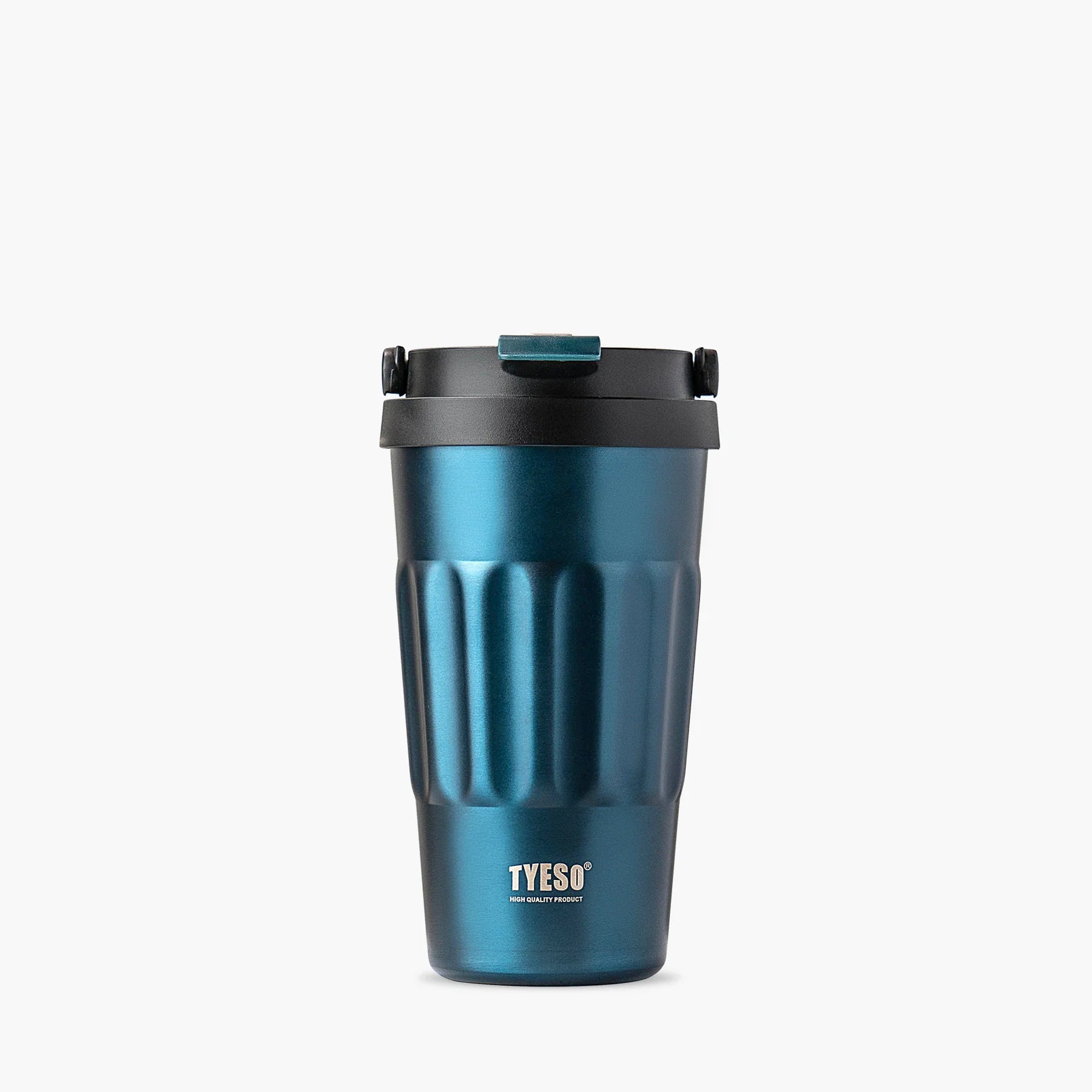 Tasse en acier inoxydable 304, capacité 400ml ou 500ml, avec couvercle en PP, ABS et silicone. Conserve la chaleur ou la fraîcheur pendant 6 à 12 heures bleu