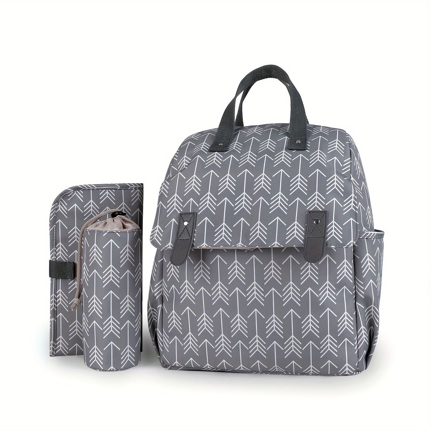 Geometric Pattern Diaper Backpack