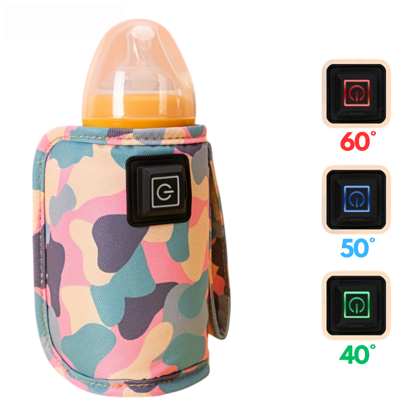 Patterned baby bottle warmer - USB