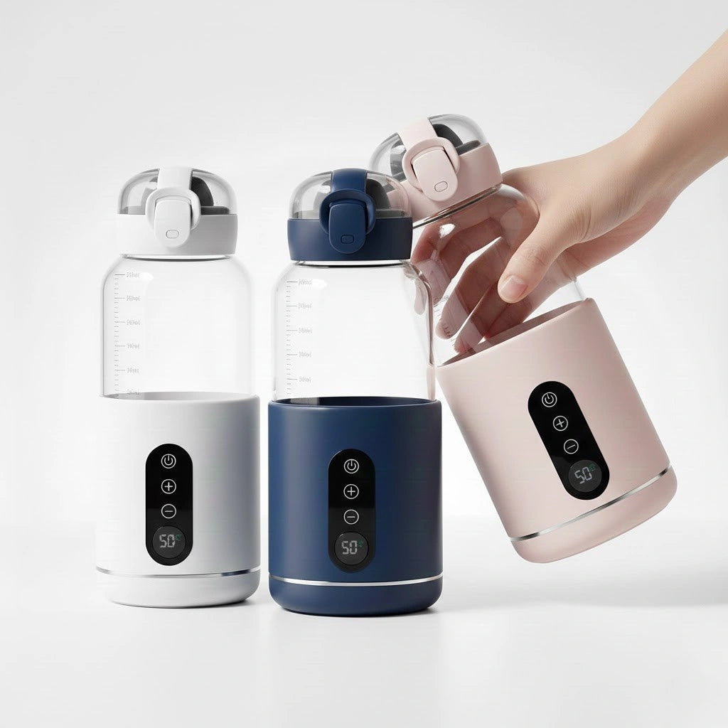Chauffe biberon nomade rechargeable USB C avec affichage température
