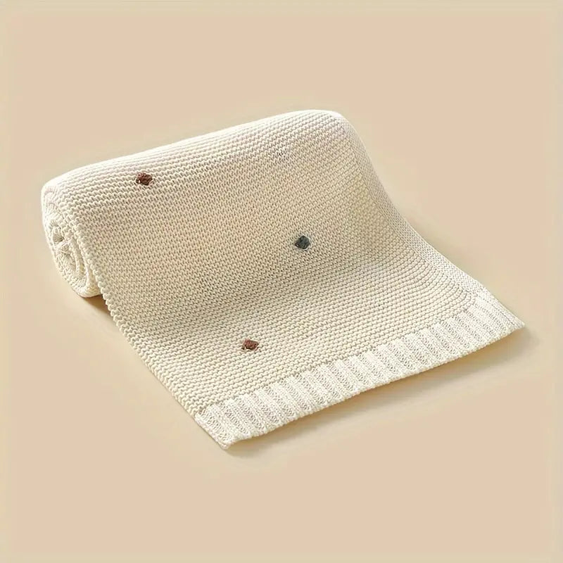 Lange ou couverture en coton ultra doux, dimensions 90x70 cm, lavable en machine, couverture offerte avec l'achat d'un sac à langer pratique 